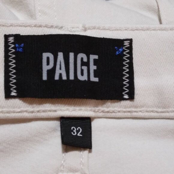 PAIGE Men Normandie Straight leg Ivory Denim 32 Coastal Streetwear Urban Casual - Picture 5 of 16